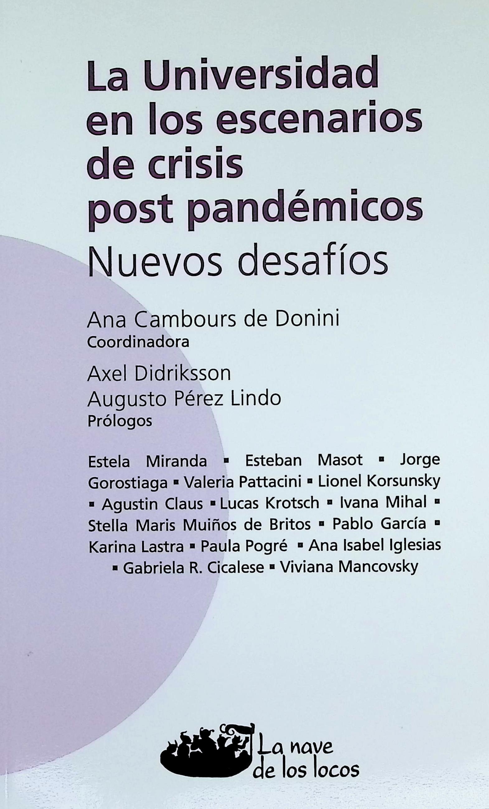 La universidad en los escenarios post pandémicos