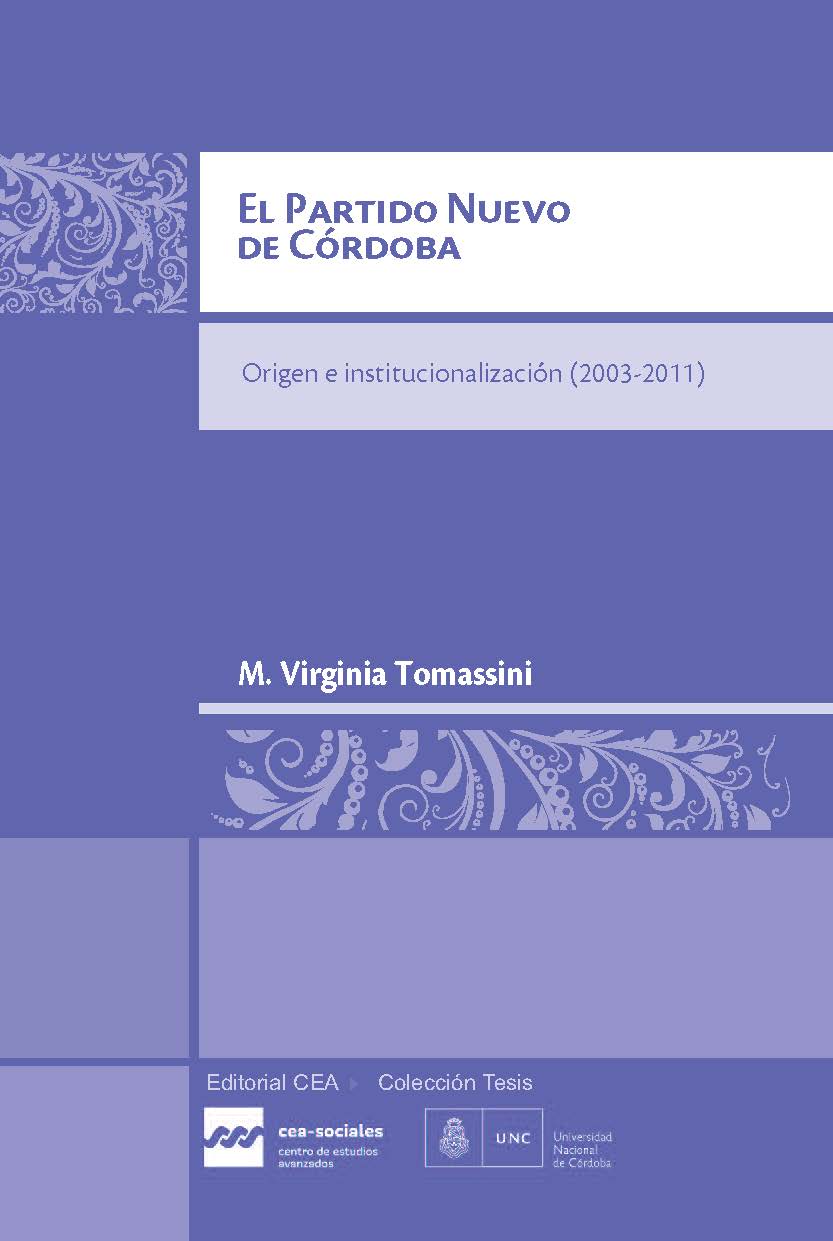 El partido nuevo de Córdoba: origen e institucionalización (2003-2011)